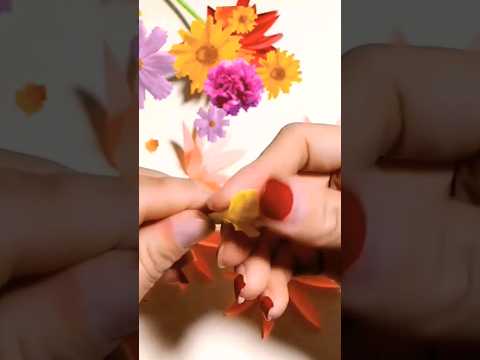 Paper flower easy #diy #easy #paper #flowers #music #rap #love #shorts