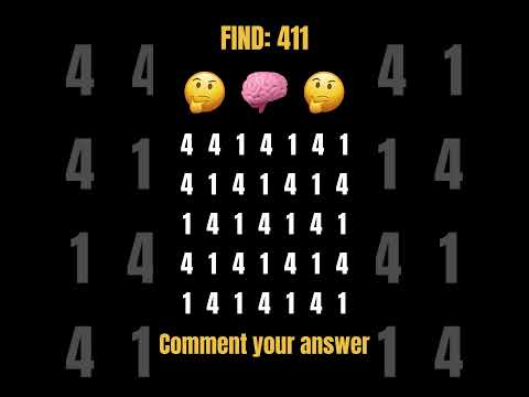 Only 1% Can Find the Hidden Number! 🔢🤯 #IQTest #BrainTeaser #FindTheNumber #shorts