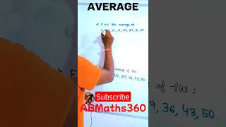 new trick to Solve average math problems #  in one section