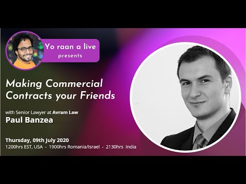 Making Commercial Contracts your Friends with Paul Banzea