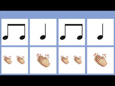 Rhythm Practice with Quarter Notes and Eighth Notes - 80 bpm