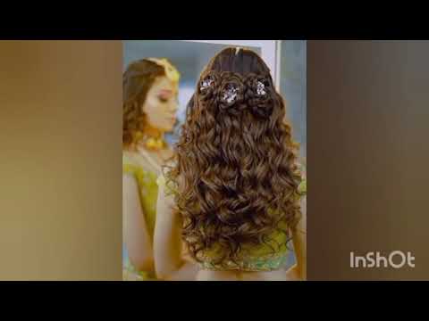 Floral hairstyles for Haldi Ceremony || Wedding looks