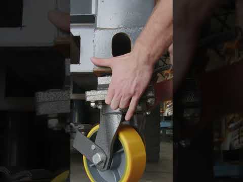 Twist lock shipping container castor wheels #shippingcontainer #viralvideo #viralshorts #viralvideos