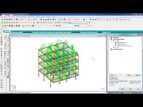STAAD Pro Tutorials - Design Different Slabs including Cantilever of Steel Building ( Day 42 )