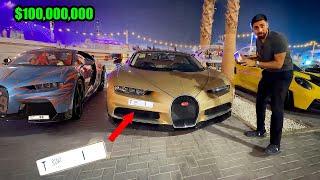 Meeting Billionaires with Bugatti Chiron and $10,000,000 Plate Numbers (F1 Abu Dhabi Grand Prix) !!!