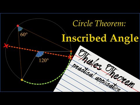 Circle Theorem: Inscribed Angle, Thales Theorem Practical Application
