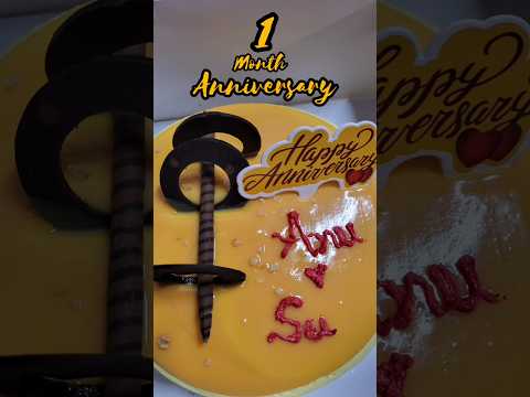 Anniversary video#one month anniversary#celebrationtime#food#minivlog#viralreels