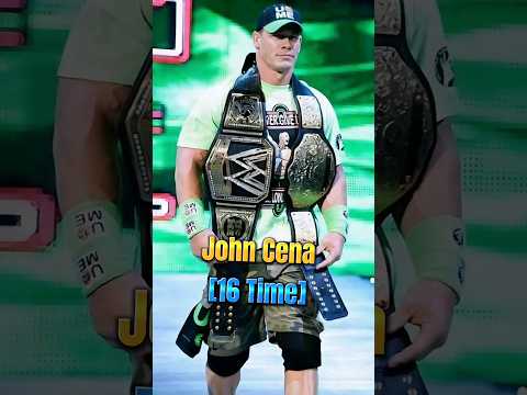 Top 10 Best Wrestlers With Most WWE Championships #shorts #wwe