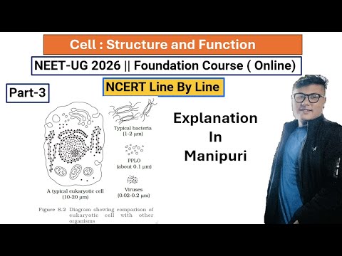 Cell : Structure and Function || Part- 3 || NEET UG Foundation #ncert #neet #latestnews