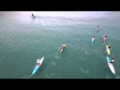 WINTER AEGEAN SUP RACE 2016 ANAVYSSOS BEACH THE START