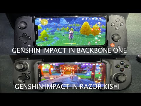 Genshin Impact on Backbone One & Razor Kishi