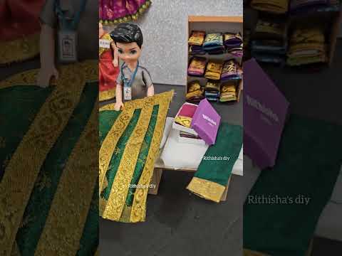 Miniature saree shop|navratri doll| golu doll #golu #navratri #bommalakoluvu #goludolls #saree
