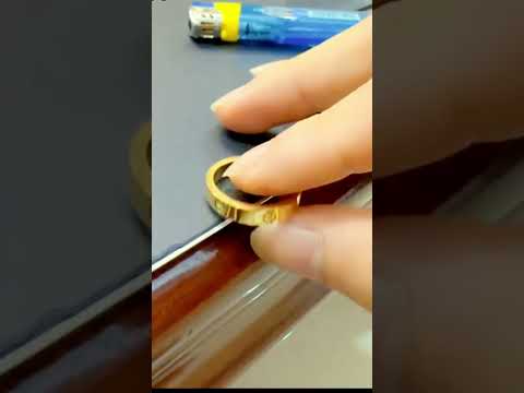 “Gold Testing at Home | Easy Gold Purity Check”#Gold testing #Gold purity #Real Gold