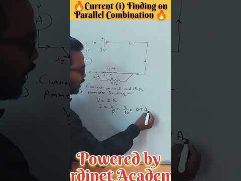 #shorts || 🔥Electricity Class- 10 🔥|| Current on Parallel Combination #electricity #current