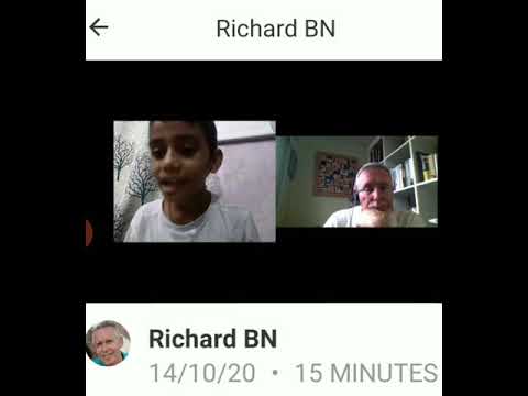 ENGLISH CONVERSATION BETWEEN RICHARD BN FROM LONDON! 9 years old  child