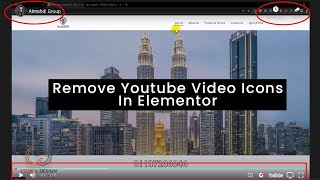 complete tutorial on how to Remove Youtube icons from video in Elementor For free