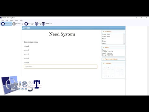 Need System in Quest | Generating Food