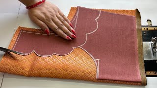Designer Blouse Back Neck Designs | Blouse Ka Design | Cutting And Stitching Back Neck Blouse Design