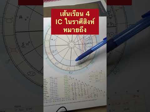 เส้นเรือน 4 เส้น IC ราศีสิงห์ #โหราศาสตร์ตะวันตก #ดูดวง #12ราศี