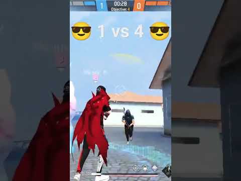1vs4 viral short free fire #freefire #1vs4 #dreamvsyessmartypie #garenafreefire #ff #shorts