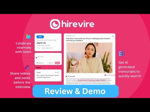 Hirevire Review 2024-Video Screening Software for Efficient Recruitment Lifetime Deal at $129
