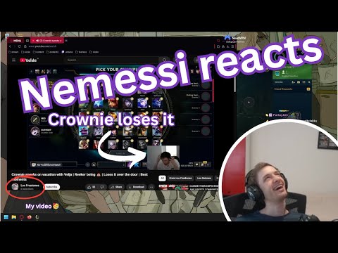 Nemesis reacts to Crownie COMPLETELY losing it 😂