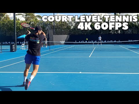 Marcos Giron & Karue Sell Court Level Practice 2023 (4K 60FPS)