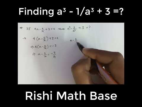 Solving a³ - 1/a³ + 3 🤯 #shorts #youtubeshorts