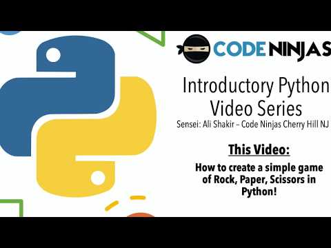Python Video Series -- Making Rock Paper Scissors