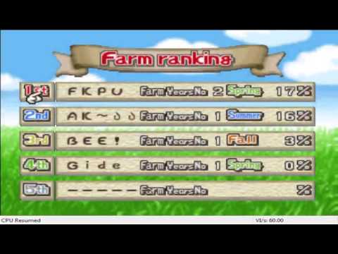 Harvest Moon 64 English Farm Statistics ROM Hack