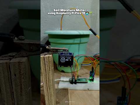 Raspberry Pi Pico and Soil Moisture Sensor 🌱🛠️ #shorts #arduino #raspberrypipico #soilhealth