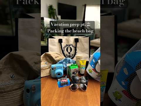 Almost ready for vacation🏝️ Packing the beach bag! #vacation #packing #beachvibes