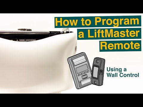 Program a LiftMaster Remote with the Wall Button