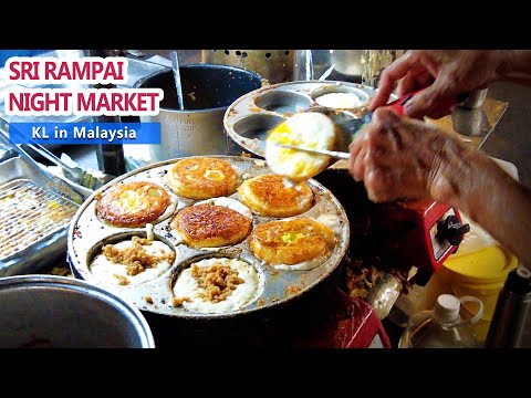 MALAYSIAN NIGHT MARKET tour [Sri Rampai in Kuala Lumpur] Street Food / KL / Pasar Malam