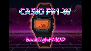 The Easiest Way to Improve the Casio F91-W Backlight