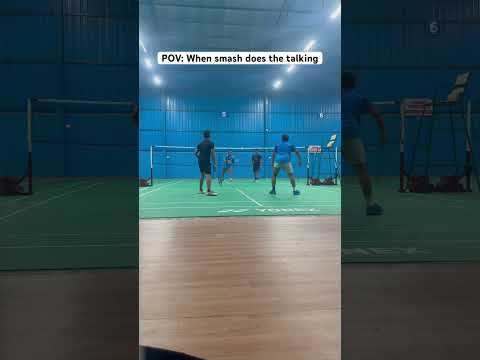 Smash hard #badminton #fitness #love #afteroffice