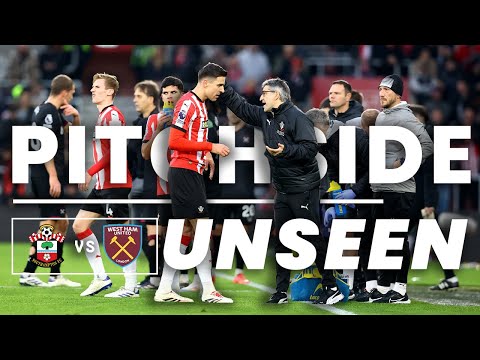 PITCHSIDE UNSEEN: Southampton 0-1 West Ham | Premier League