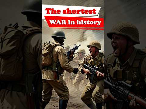 The shortest war in history #facts #trivia #didyouknow
