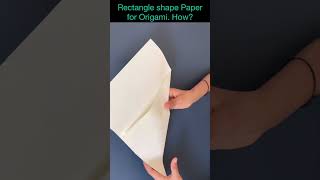 How to Make square shape Origami Paper from Rectangle shape paper? #viral #shorts #youtubeshorts