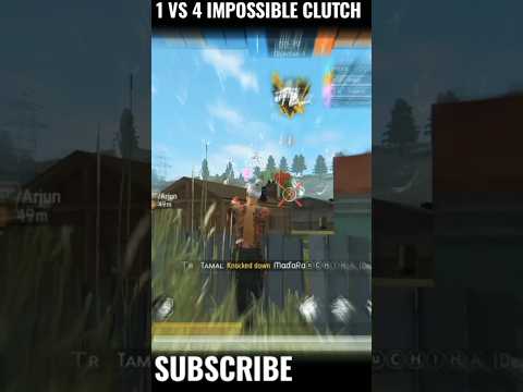 1 VS 4  IMPOSSIBLE 👽 CLUTCH  #shortvideo