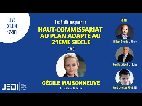Pour un Commissariat au Plan du 21e siècle : audition de Cécile Maisonneuve