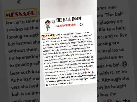 first flight-The ball poem-class10-theme,message,easy best #selfwritten#ncertnotes
