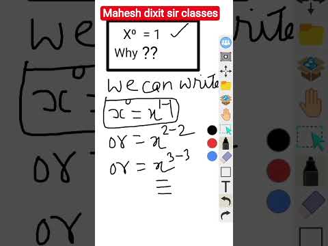 why the value of x⁰ is 1# x⁰ =1 क्यों होता है??