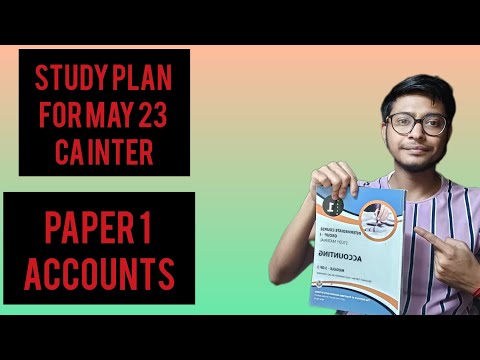 Ca inter Study plan for May23 P1 Accounts #explore #viral #may23 #cainter