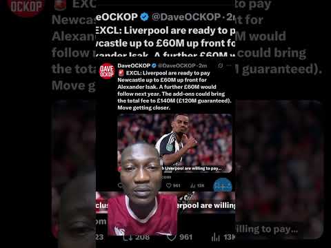 #Liverpool record bid for Alexander #Isak. #football #soccer #shorts #trending #trendingshorts #epl