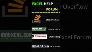 Best Excel Help Formus for Quick Solutions! 🚀 #shorts #excel #excelhelp #AskExcelQuestion