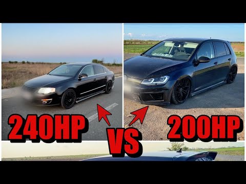 VW Passat B6 2006 Manual - 240HP VS VW GOLF MK7 2013 DSG - 200HP | Dragy Times