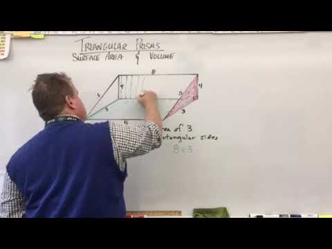 Surface Area and Volume of a Triangular Prism
