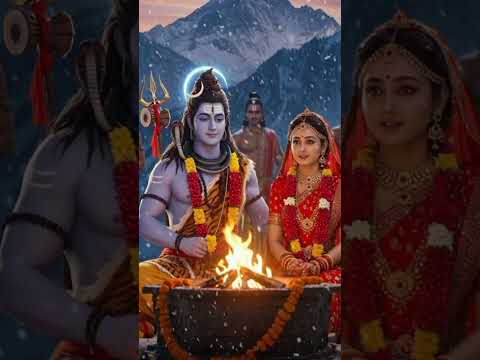 गौरा जी को लेने आए मेरे  भोलेनाथ जी #shivbhajan #mahashivratri2025 #shortvideo