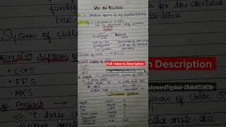 last minute notes-Physics neet -Quick revision #neet #neettricks #jeetricks #quickrevisionnotes
